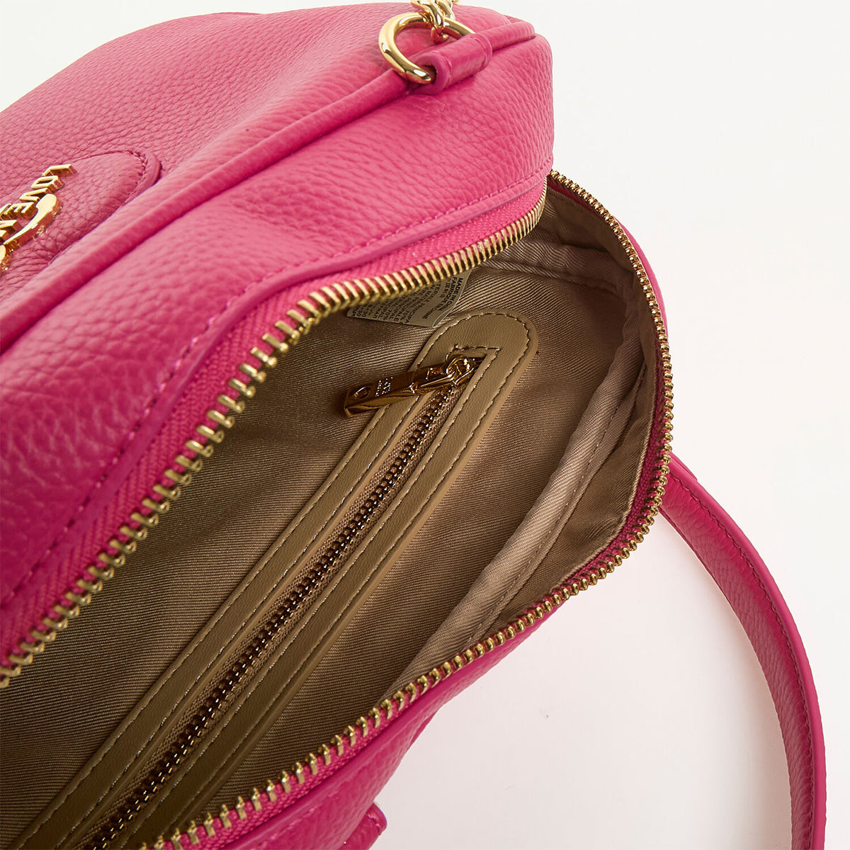 Love Moschino - Pink Logo Detail Boxy Shoulder Bag